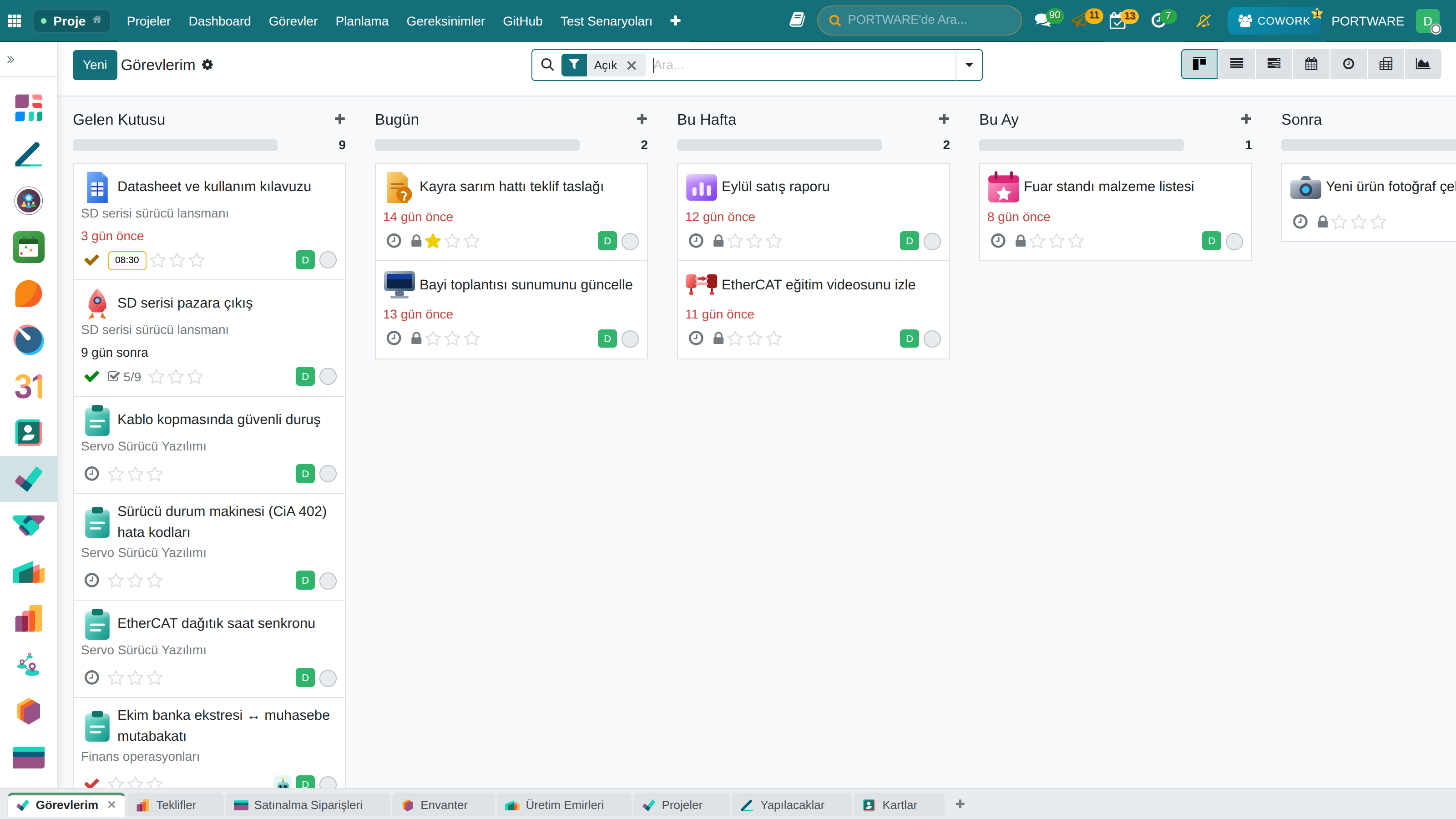 Gorevlerim Kanban