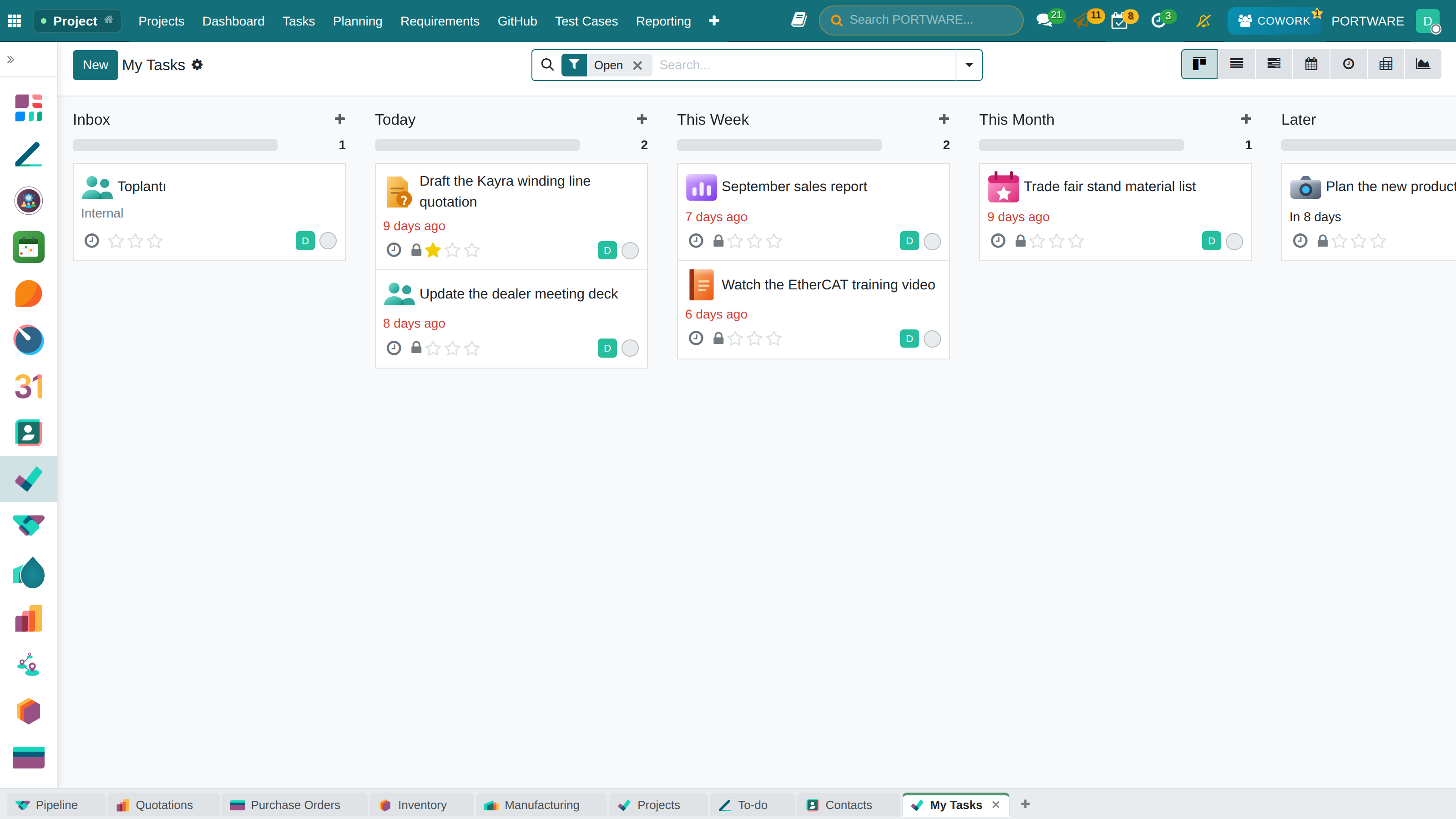 My Tasks Kanban