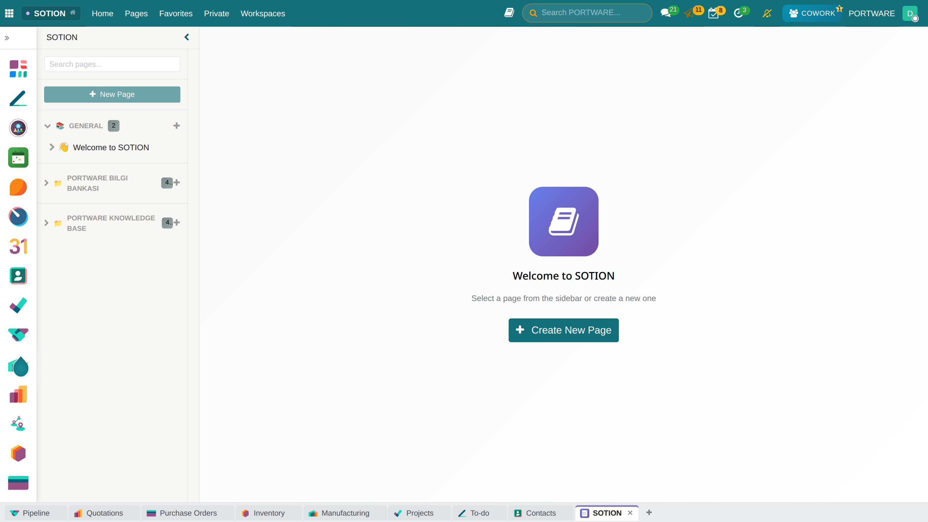 SOTION Main Screen