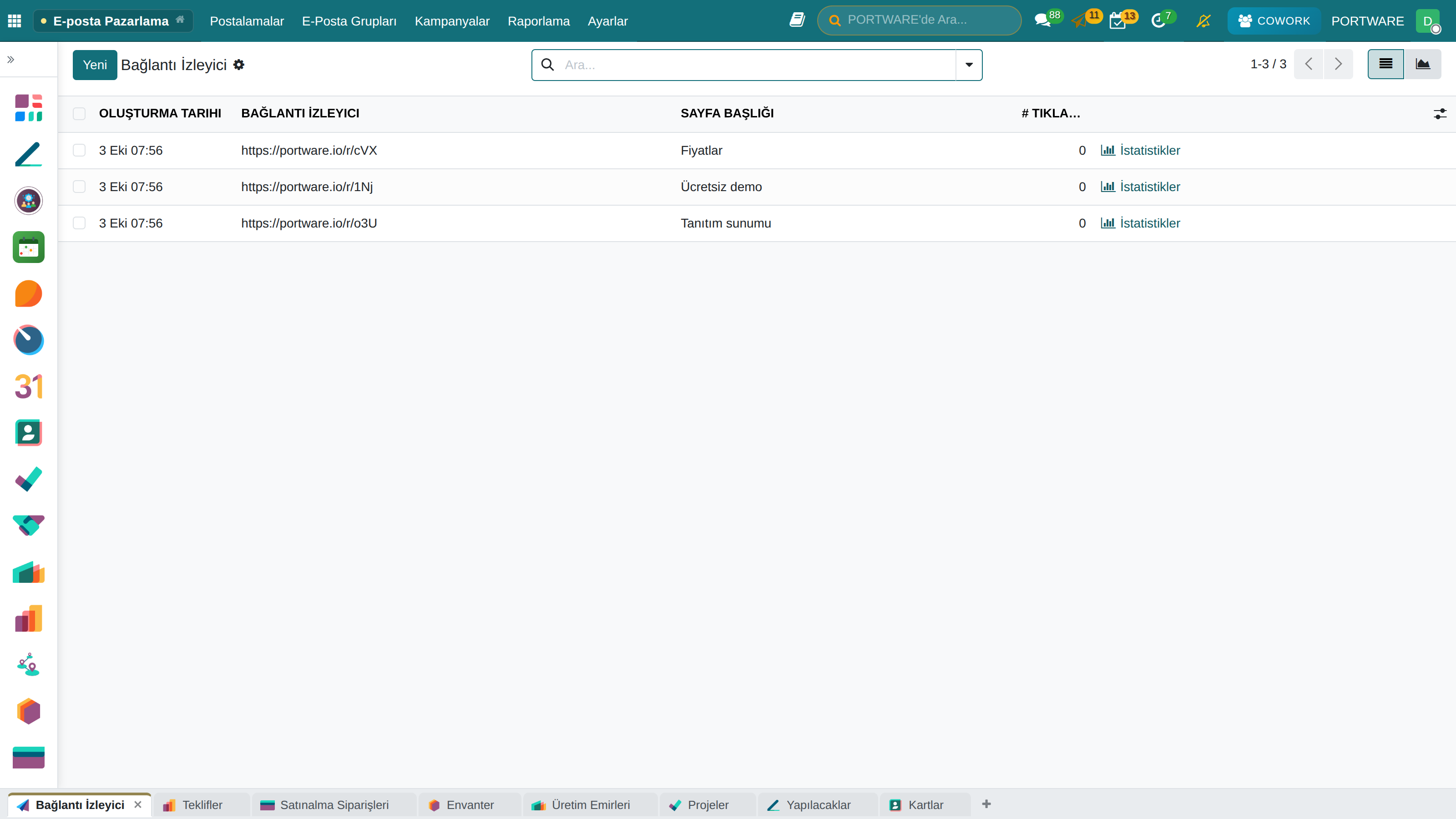 Link Tracker - Bağlantı Takip Listesi