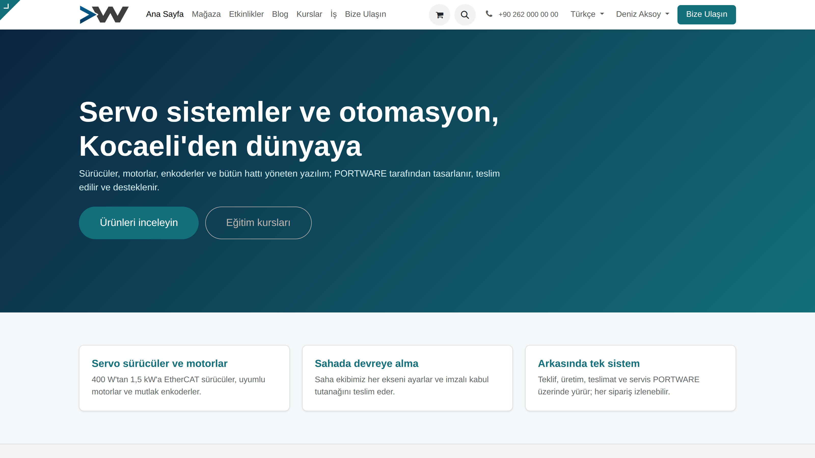 Web Sitesi Ana Sayfa